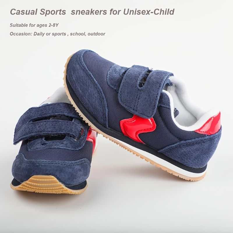 Drenge Casual Sneakers I Imiteret Ruskind I Mesh Åndbar Letvægts Sportssko Med Krogløkke Til Vinter