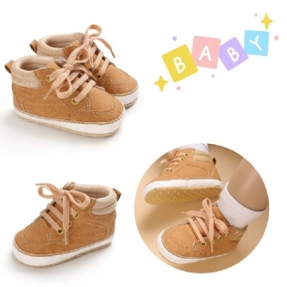 Infant Baby Drenge Sneakers Blød Sål Non-slip Newborn High Top First Walker Sko