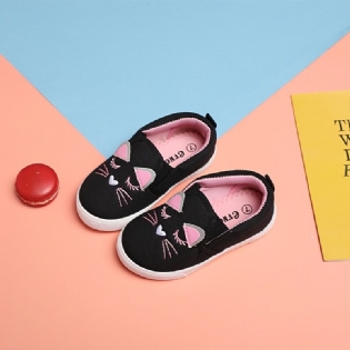 Småbørn Canvas Sneakers Til Piger Drenge Casual Slip-on Loafers Sko Flats Til Små Børn