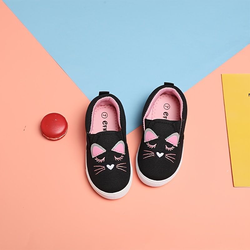 Småbørn Canvas Sneakers Til Piger Drenge Casual Slip-on Loafers Sko Flats Til Små Børn