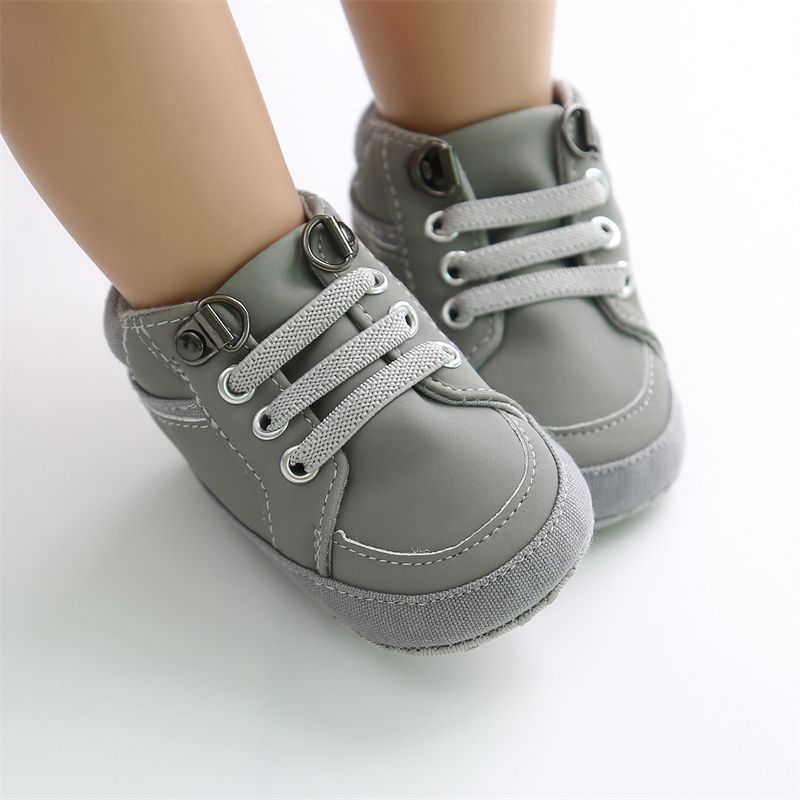 Sneakers Til Spædbørn Drenge Blødsåler Skridsikre High Top First Walker-sko