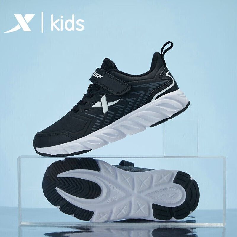 Xtepbørn Drenge Casual Fleece Thickened Sneakers Snøresko Letvægts Termiske Løbesko Til Udendørs Vintersport