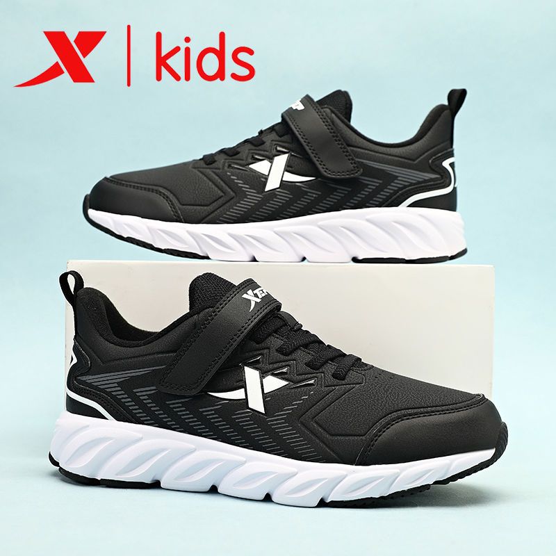 Xtepbørn Drenge Casual Fleece Thickened Sneakers Snøresko Letvægts Termiske Løbesko Til Udendørs Vintersport