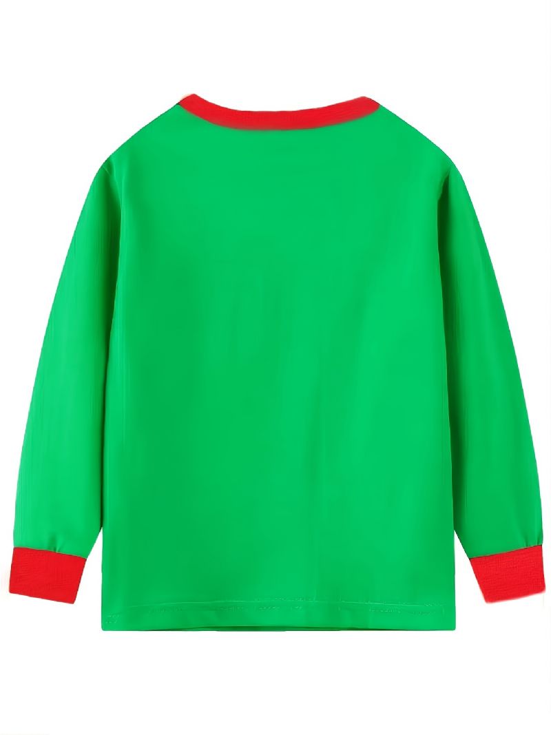 2 Stk Børn Christmas Bomuld Langærmet Pyjamassæt