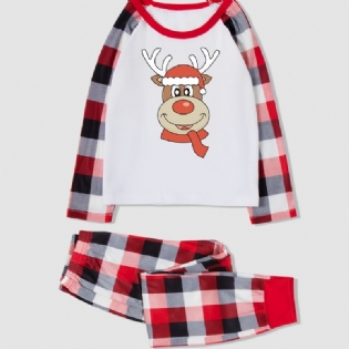 2023 New Christmas Sweet Bear Family Pyjamassæt