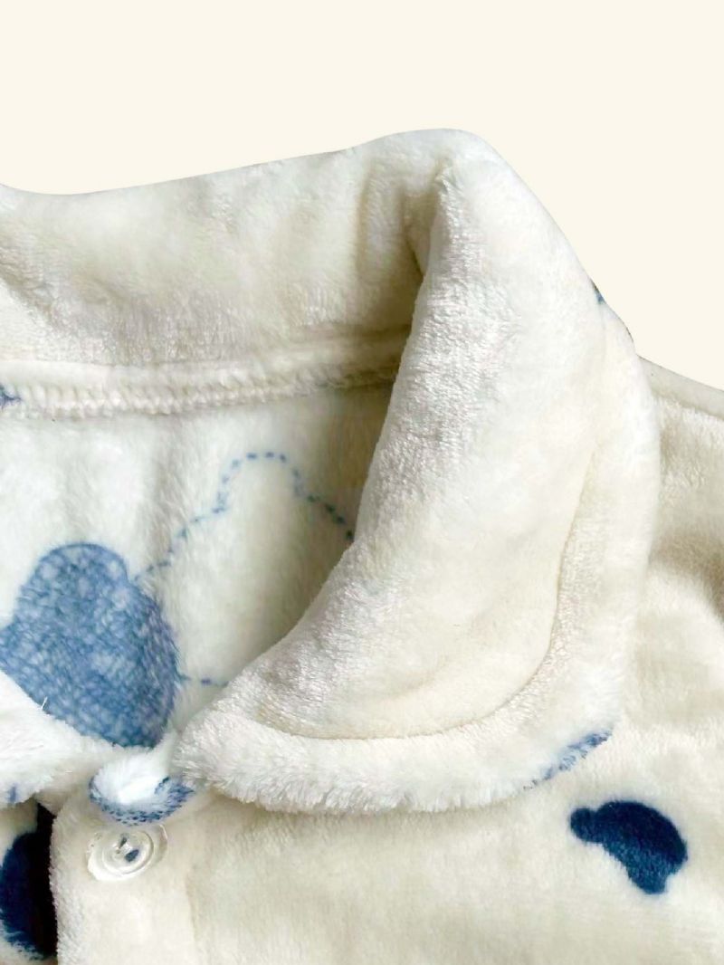 2stk Drenge Tyk Bamse Flanell Pyjamas