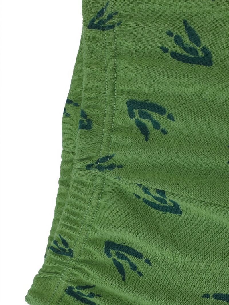 Drenge 2 Stk Pyjamas Tegneserie Dinosaur Jurassic Park Langærmet Bomuldsdragt