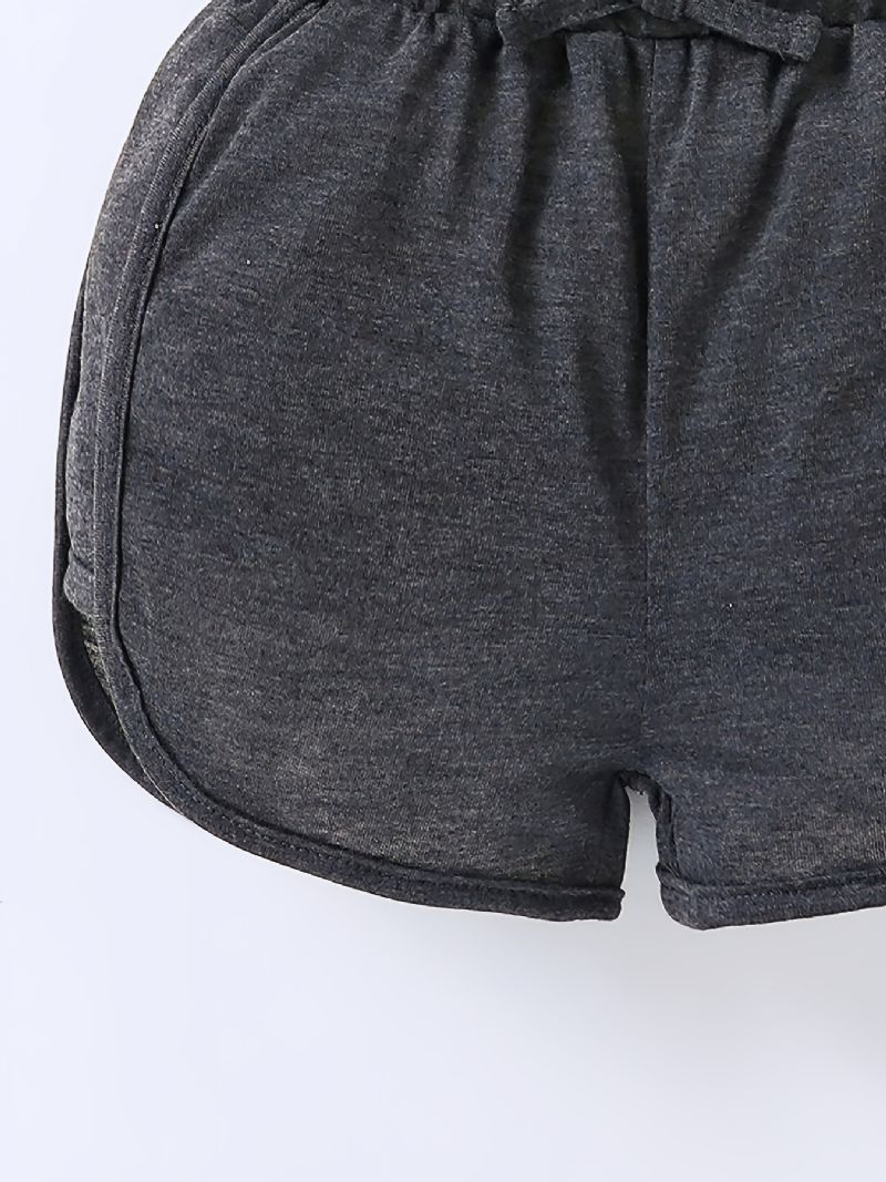 3 Stk Piger Letvægts Casual Elastisk Talje Shorts Børnetøj Til Sommer