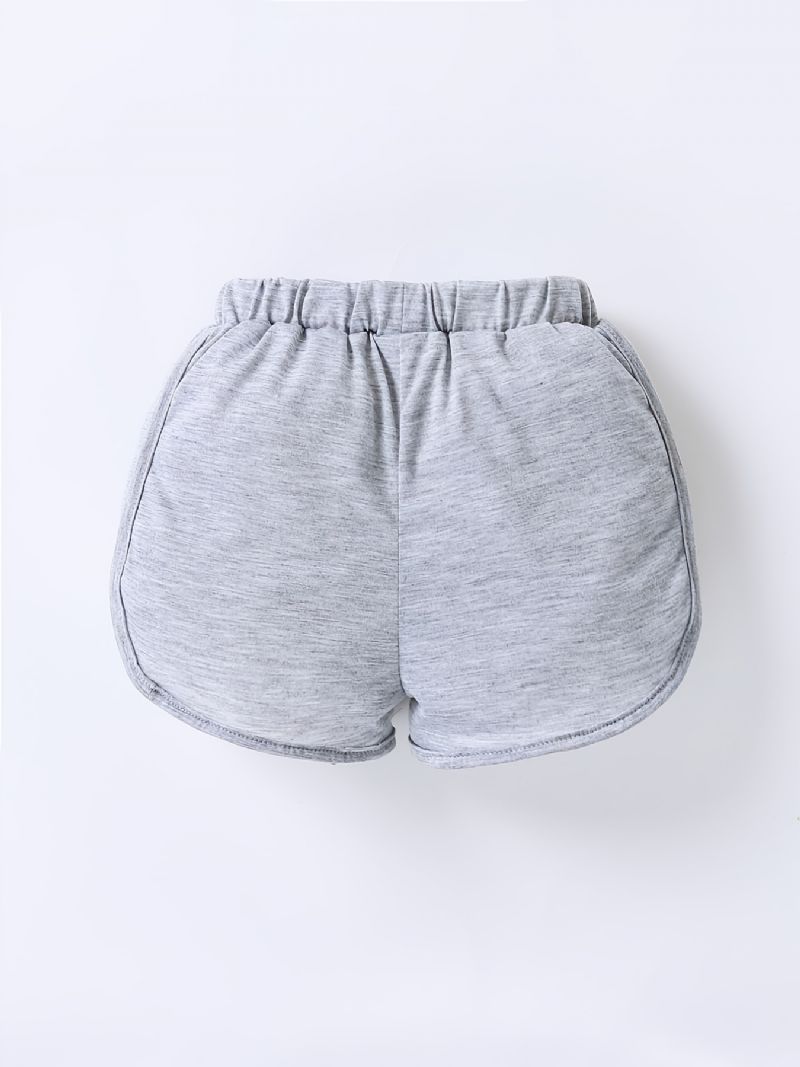 3 Stk Piger Letvægts Casual Elastisk Talje Shorts Børnetøj Til Sommer