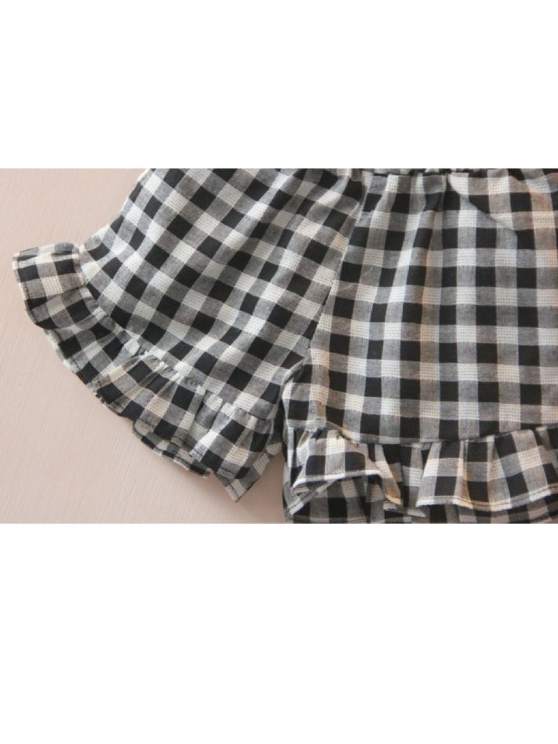 Afslappede Plaidshorts Til Piger