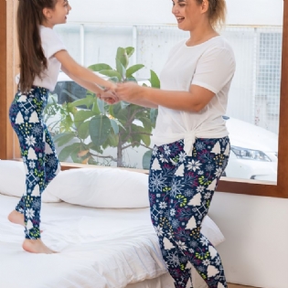 1 Stk Juleprintede Leggings