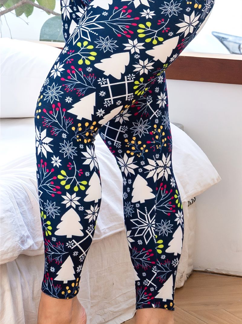 1 Stk Juleprintede Leggings