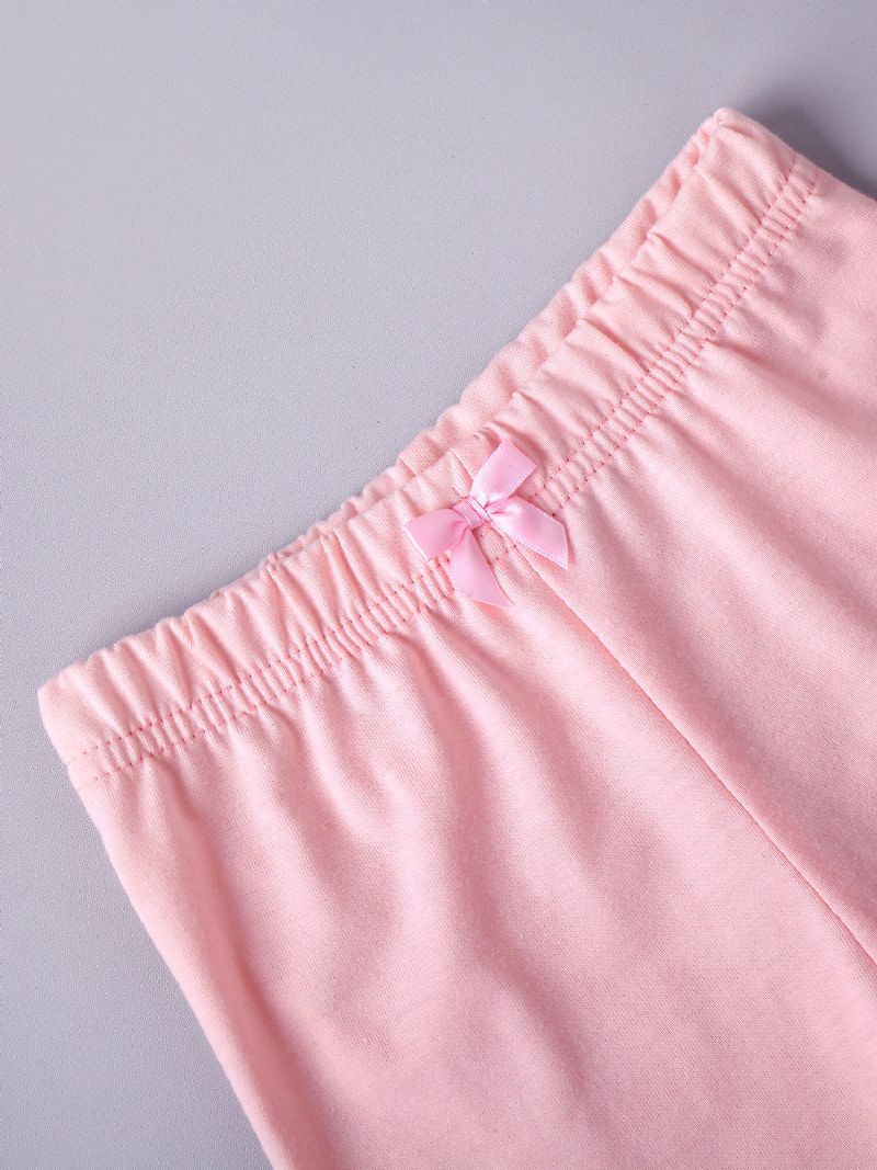 2 Stk/sæt Piger Casual Ensfarvede Leggings Efterår Vinter Nyhed