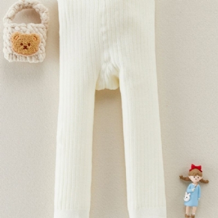 Piger Bomuld Solide Leggings Stretch Kjole Underdele Til Vinter Baby Børn Tøj