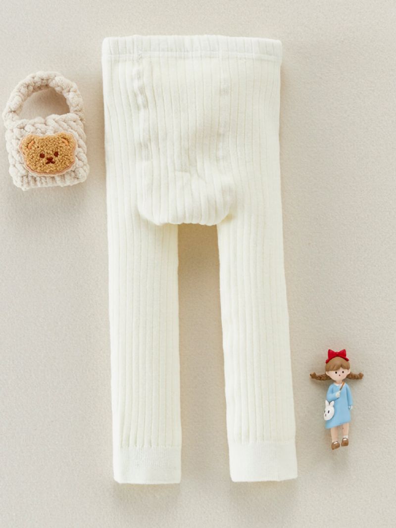 Piger Bomuld Solide Leggings Stretch Kjole Underdele Til Vinter Baby Børn Tøj
