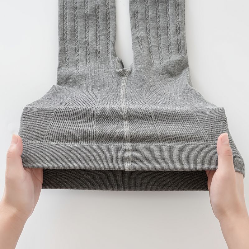 Piger Ensfarvet Strik Tights Leggings Strømper Blød Varm Strømpebukser Børnetøj