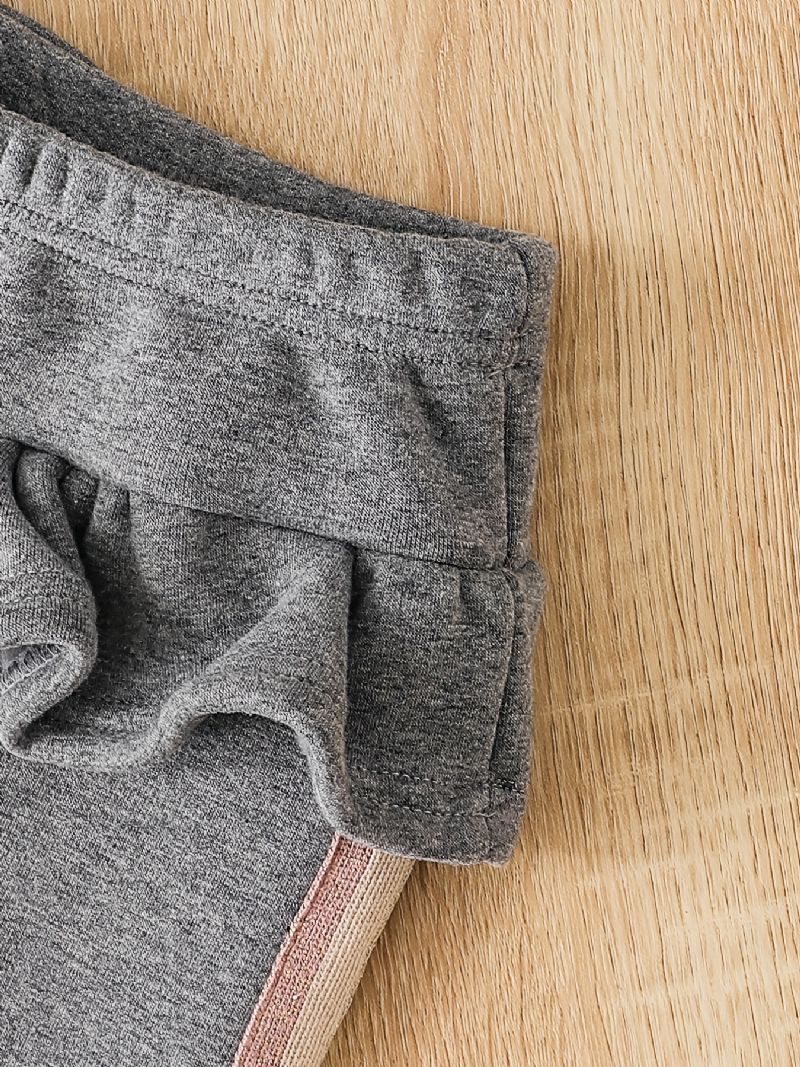Piger Fleece Flæse Trim Leggings Bukser Tykke Varmt Børnetøj Til Vinter