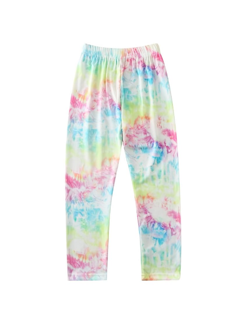 Piger Tie Dye Printede Leggings Yoga Bukser Børnetøj