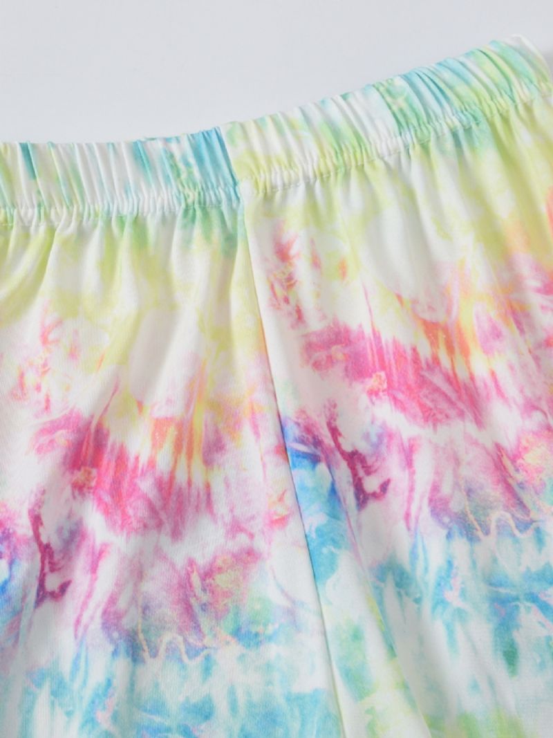 Piger Tie Dye Printede Leggings Yoga Bukser Børnetøj