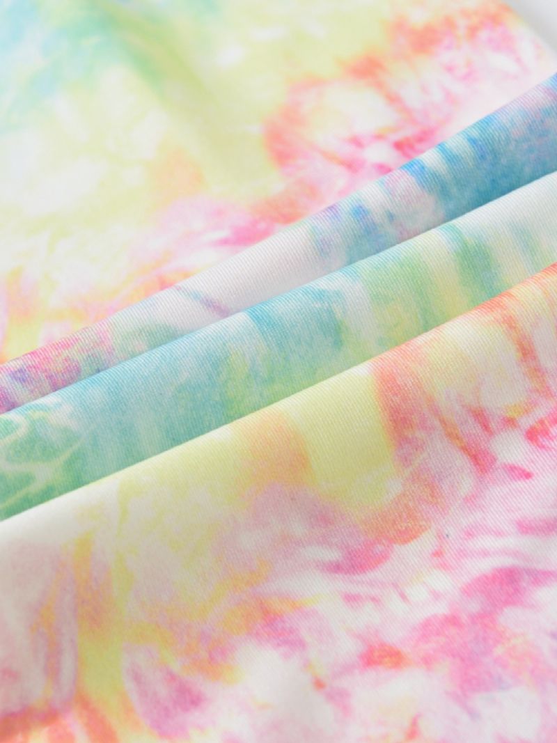 Piger Tie Dye Printede Leggings Yoga Bukser Børnetøj