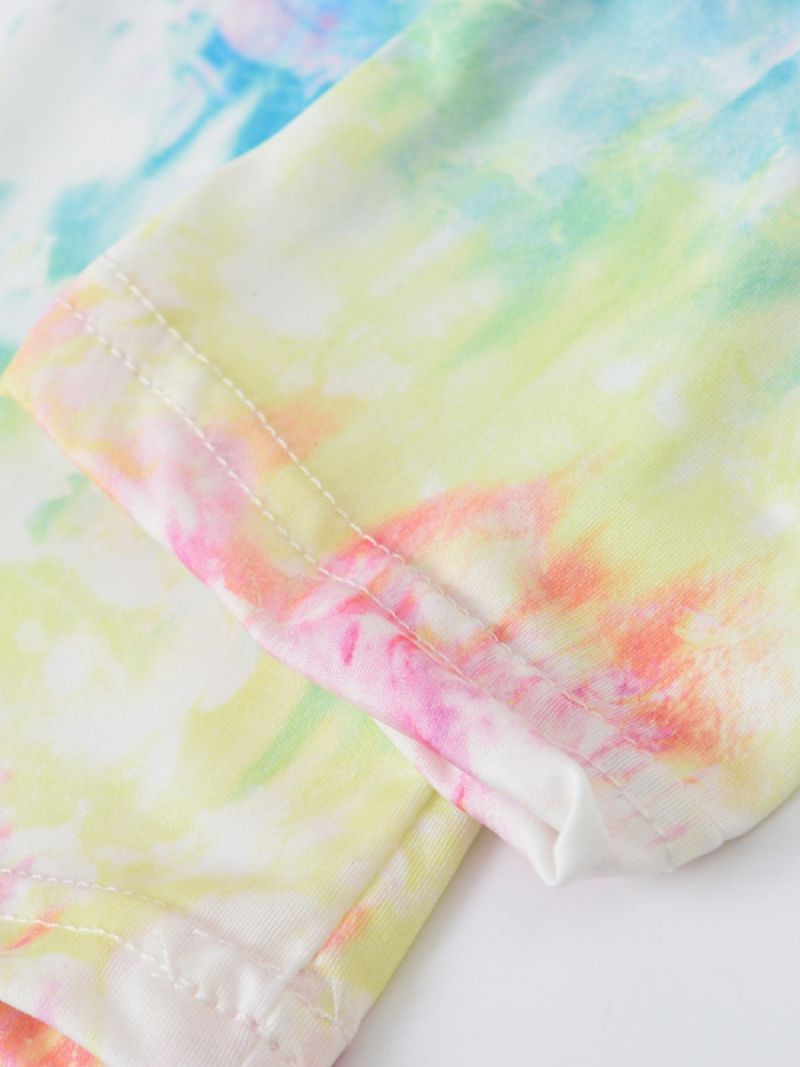 Piger Tie Dye Printede Leggings Yoga Bukser Børnetøj