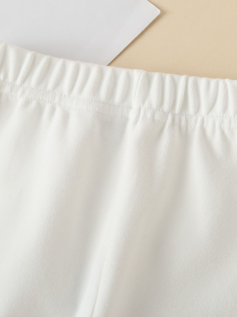 Småbørn Piger Solide Bukser Bear Ben Lace Leggings
