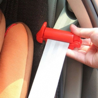 1 Stk Anti-slip Fiksering Af Bilbarnesæde Sikkerhedssele Rød Klips For At Forhindre Tilbagetrækning Tilbehør Sædeinstallation Fastgørelsesklips