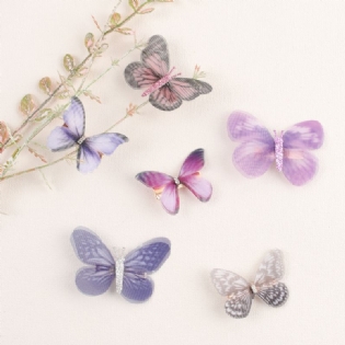 Boutique Butterfly Hårclips Glitter Barrettes Cute Corlorful Piger Hårspænder