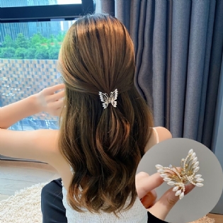 Butterfly Mini Hår Klo Clips Perle Klo Clip Brud Bryllup Hår Spænder Blomster Klo Mode Hår Tilbehør Til Kvinder Piger