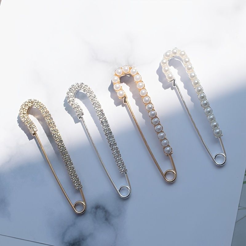 Enkel Broche Elegant Luksus Temperament Alsidig Corsage Sweater Sjal Clips Cardigan Krave Skjorte Blusekjole Ryg Sikkerhedsnål Spænder Til Kvinder Piger Kostume Tilbehør Dekoration