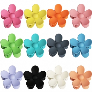 Flower Klo Clips Store Hår Kæbe Til Kvinder Piger Tykt Hår Mat Stort Hår Klo Skridsikre Stærkt Hold Hårspænder Hovedbeklædning Tilbehør Til Tyndt Hår 1 Stk.