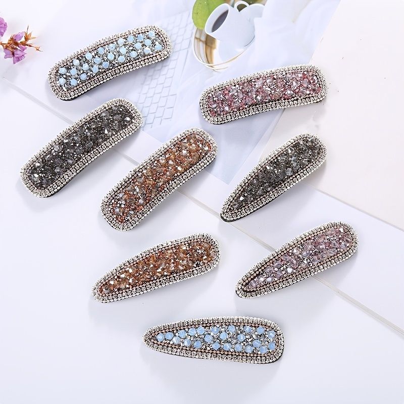 Glitter Rhinestone Hårspænder Til Kvinderhåndlavede Til Kvinder Hårtilbehør Til Til Fest Bryllup Daglige Gaver Til Piger