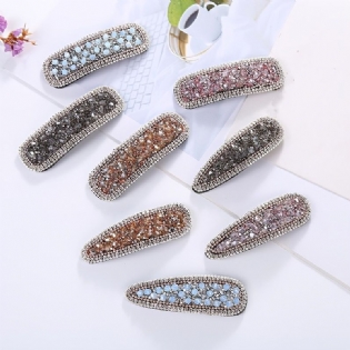 Glitter Rhinestone Hårspænder Til Kvinderhåndlavede Til Kvinder Hårtilbehør Til Til Fest Bryllup Daglige Gaver Til Piger