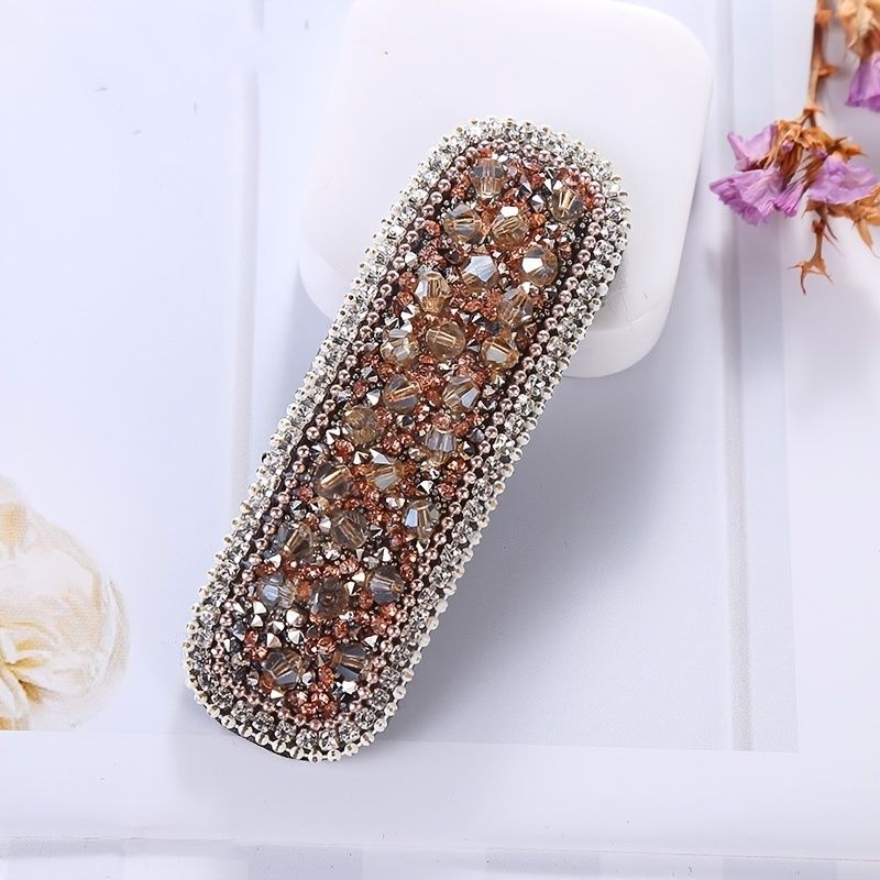 Glitter Rhinestone Hårspænder Til Kvinderhåndlavede Til Kvinder Hårtilbehør Til Til Fest Bryllup Daglige Gaver Til Piger