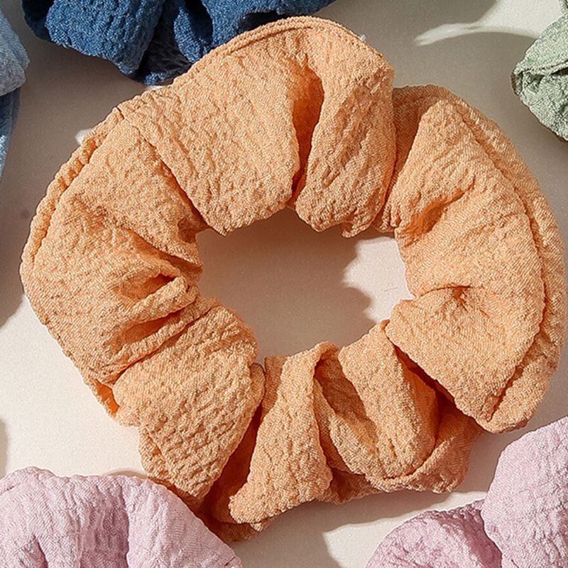 Hår Scrunchies Ensfarvet Elastisk Hårbånd 12 Stk Til Hårtilbehør Til Kvinder Eller Piger