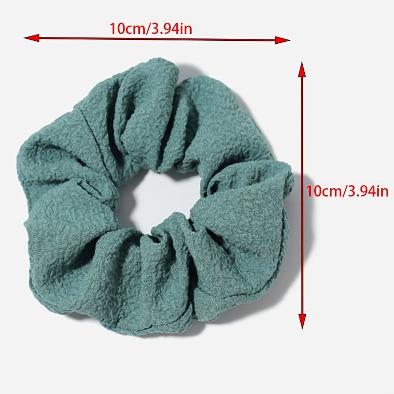 Hår Scrunchies Ensfarvet Elastisk Hårbånd 12 Stk Til Hårtilbehør Til Kvinder Eller Piger