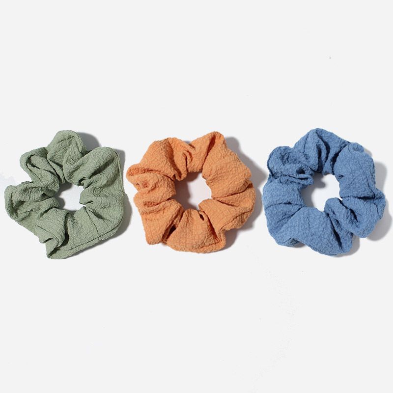 Hår Scrunchies Ensfarvet Elastisk Hårbånd 12 Stk Til Hårtilbehør Til Kvinder Eller Piger