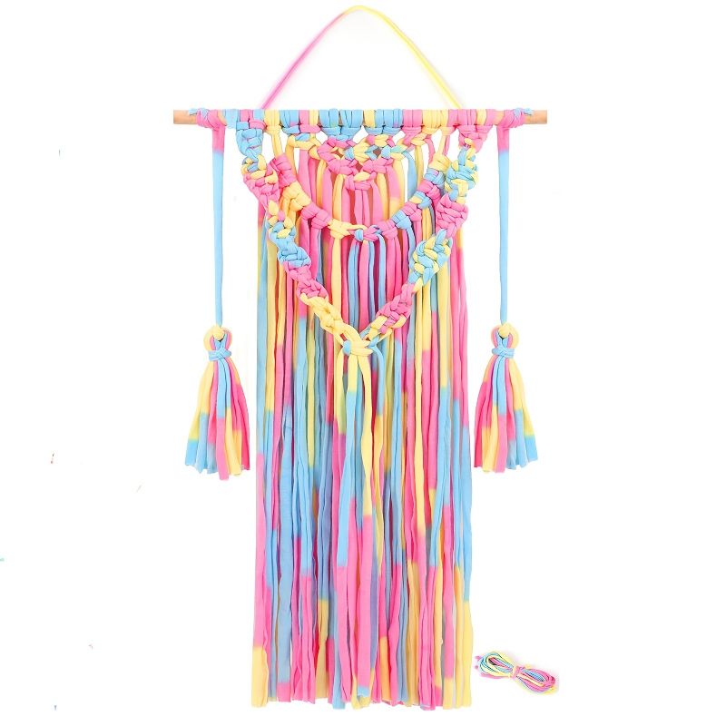 Macrame Hårsløjfe Holder Organizer Hårspænder Pandebånd Opbevaringsholder Til Babypigeværelse