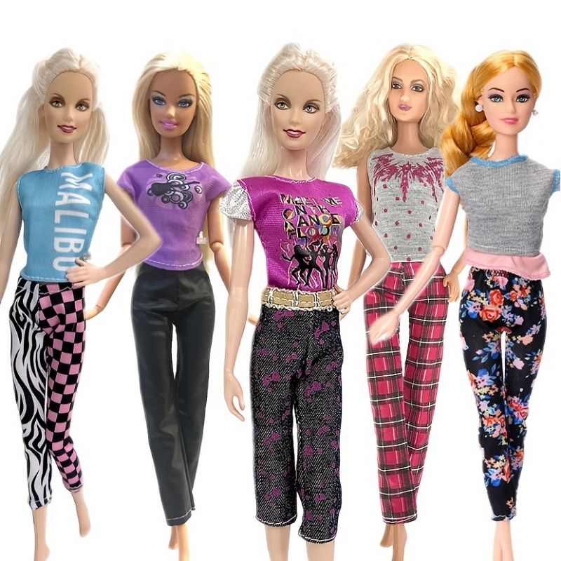 Mode Daglig Afslappet Sport Top Bluse Nederdel Bukser Kjole Til Barbie Doll Shop Tilbehør