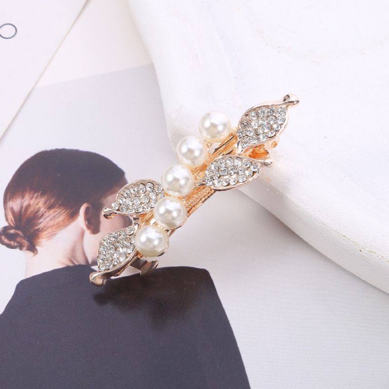Rhinestone Hårspænder Perle Hårstyling Tilbehør Til Kvinder Piger