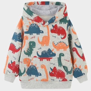 Baby Drenge Hættetrøje Dinosaur Print Langærmet Sweater