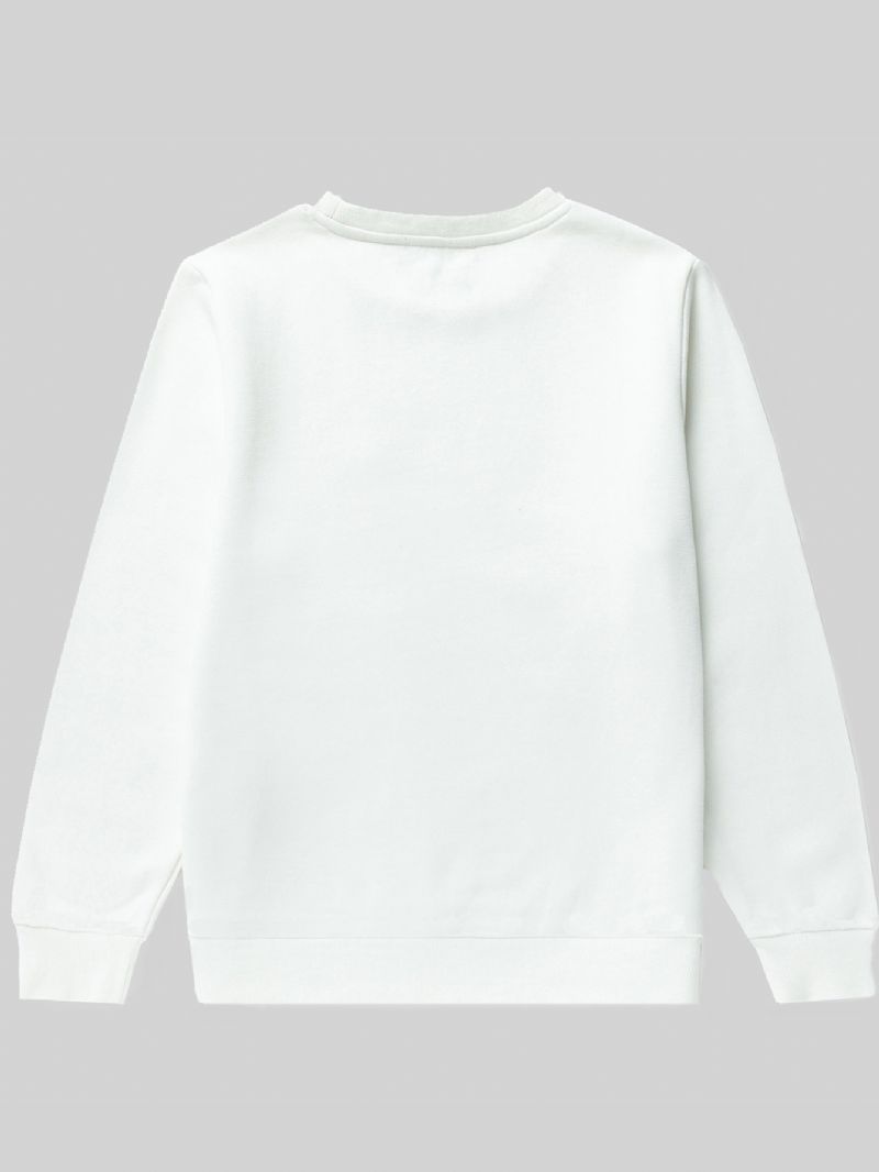 Børn Drenge Tegneseriebil Juletrykt Langærmet Sweatshirt Med Trøje
