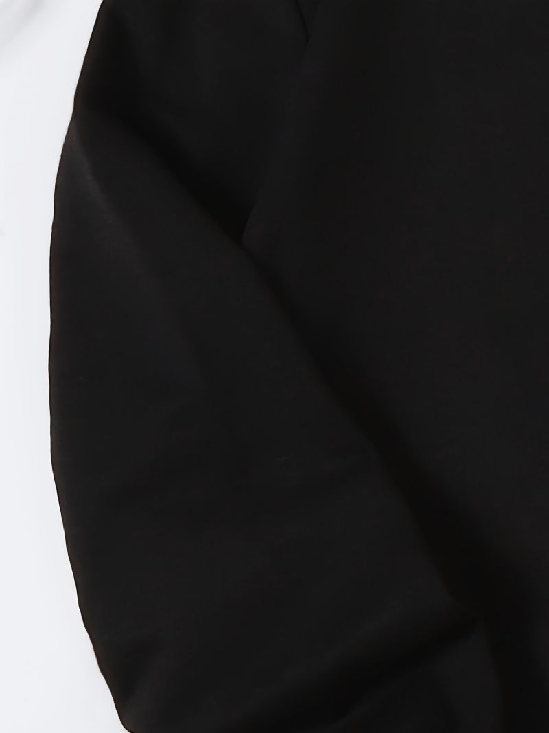 Børnebrevtryk Splejsningstrøje Med Rund Hals Langærmet Sweatshirt Drenge Piger Børn Tøj