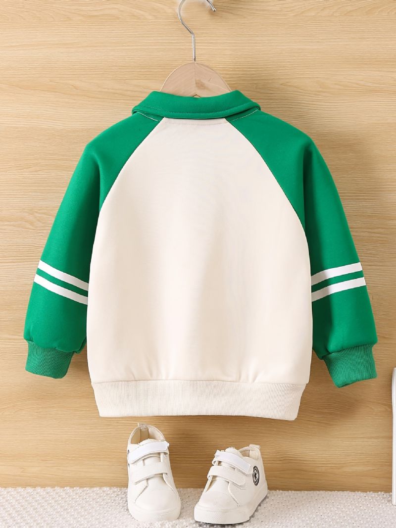 Børns Brev Print Pullover Langærmet Sweatshirt Drenge Piger Børn Tøj