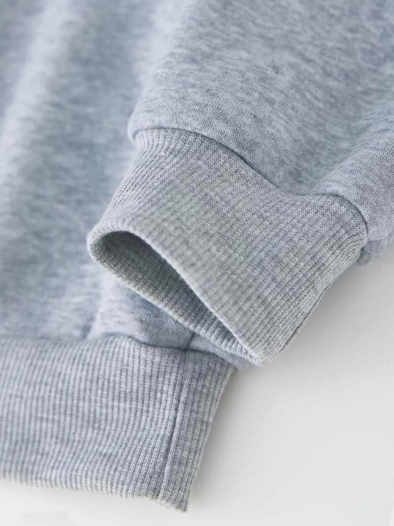 Brevtrykt Trøje Til Børn Med Rund Hals Langærmet Sweatshirt Drenge Piger Tøj