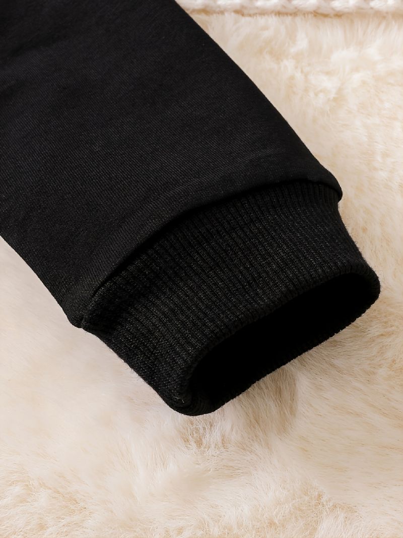 Drenge Børn Mama's Sweet Mønster Sweatshirt Med Rund Hals Efterår Vinter Warm