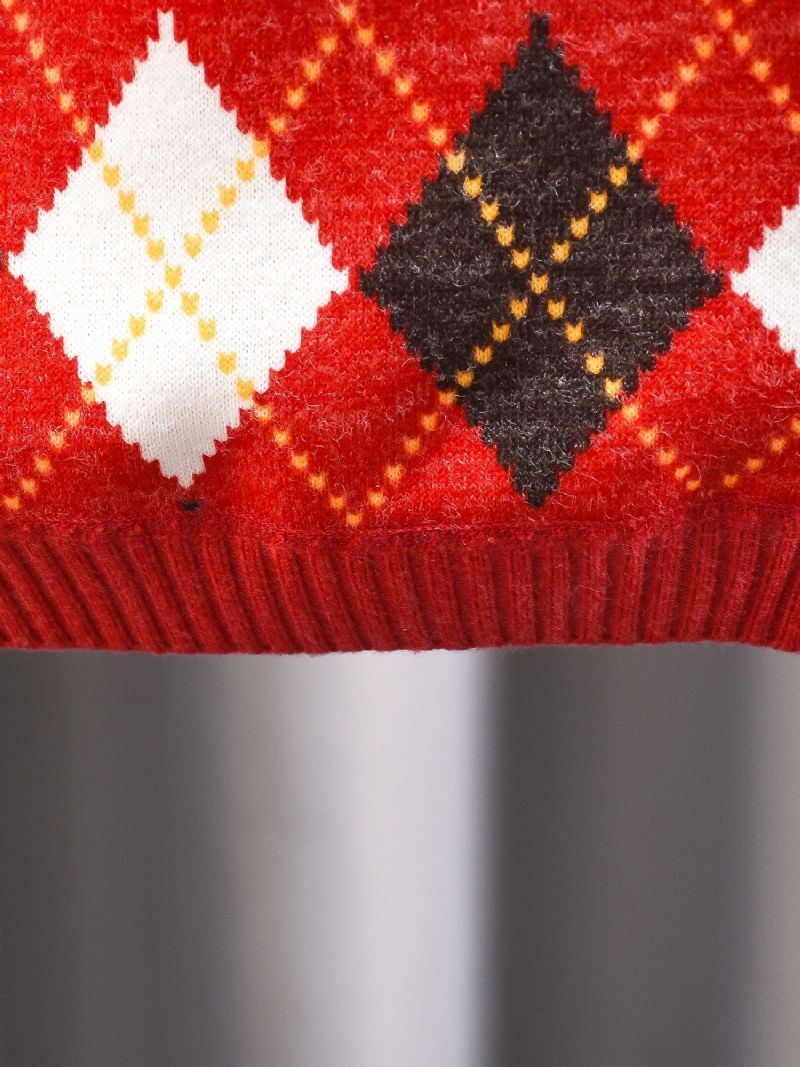 Drenge Broderet Sweater Til Jul 2023 Efterår Vinter Ny
