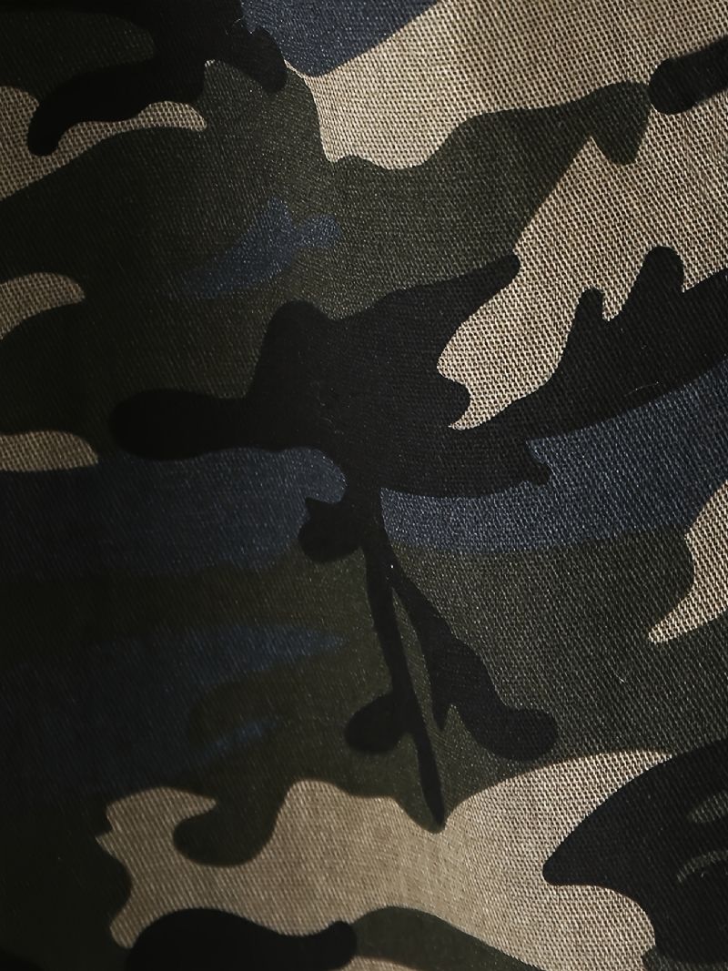 Drenge Camo Print Rund Hals Sweatshirt Leggings Bukser Sæt