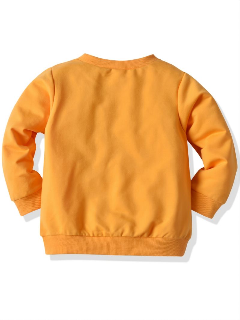 Drenge Casual Personality Print Rundhals Langærmet Sweatshirt