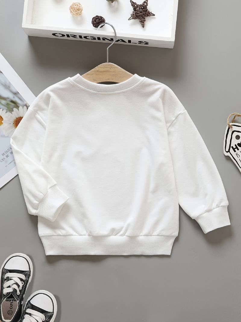 Drenge Casual Pullover Sweatshirt Med Mama's Print